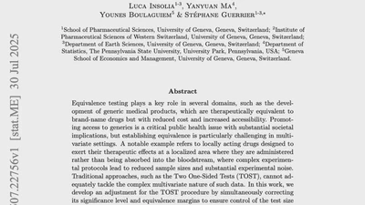 Bioequivalence Assessment for Locally Acting Drugs: A Framework for Feasible and Efficient Evaluation featured image